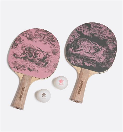 Set of Two Table Tennis Paddles Multicolor Dioriviera 